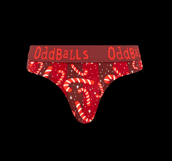 Candy Canes Bundle - Ladies Thong & Sock