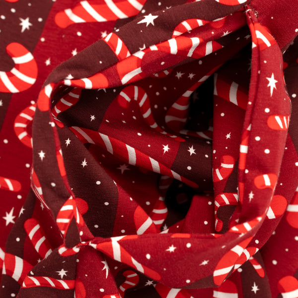 Candy Canes - Kids Short Pyjamas Set (T-Shirt & Shorts)