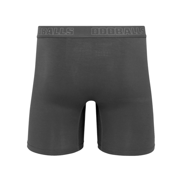 Core Grey - Mens Bamboo Boxer Shorts