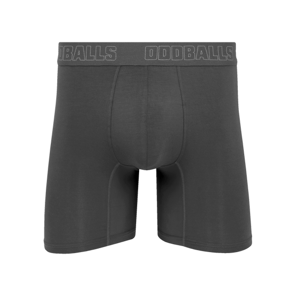 Core Grey - Mens Bamboo Boxer Shorts