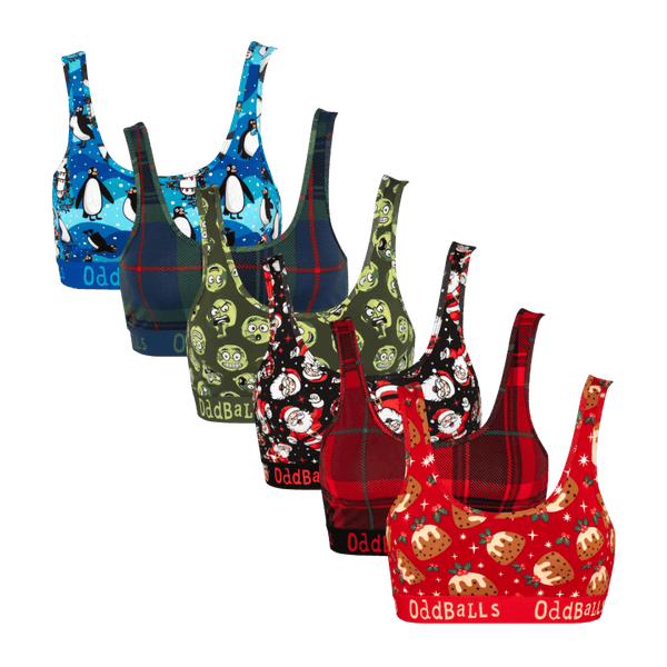 Christmas Carnage Bundle - Ladies Bralette 6 Pack front
