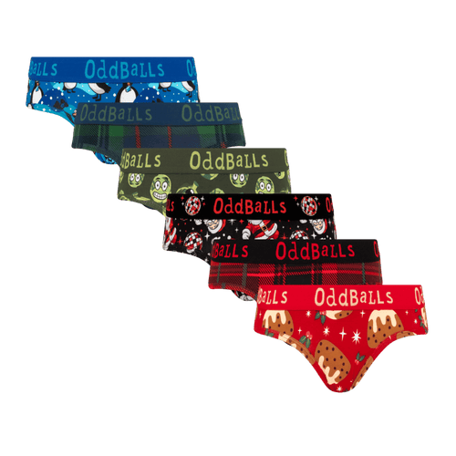 Christmas Carnage Bundle - Ladies Cotton Briefs 6 Pack