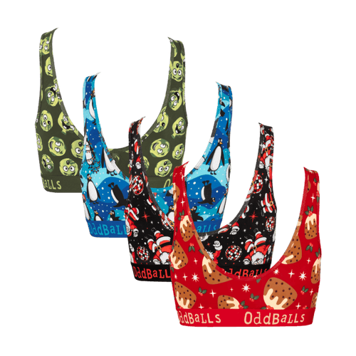 Christmas Crackers Bundle - Women's Bralette 4 Pack