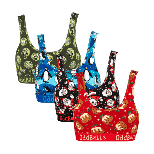 Christmas Crackers Bundle - Women's Bralette 4 Pack