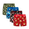 Christmas Crackers Bundle - Ladies Cotton Boxer Shorts 4 Pack front