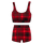 Christmas Tartan Bundle - Womens Bralette & Boxers Matching Set front