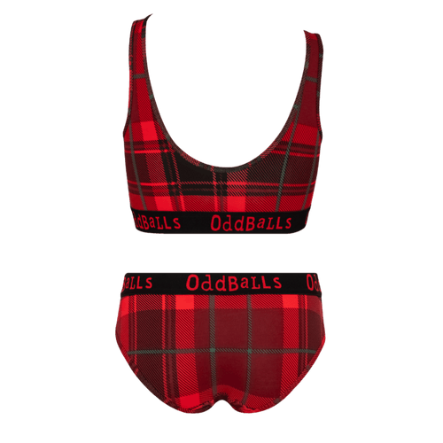 Christmas Tartan Bundle - Womens Bralette & Briefs Matching Set