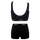 Classic Black Bundle - Womens Bralette & Boxers Matching Set back