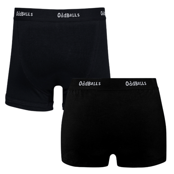 Classic Black - His & Hers Boxer Shorts Bundle back