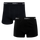 Classic Black - His & Hers Boxer Shorts Bundle front