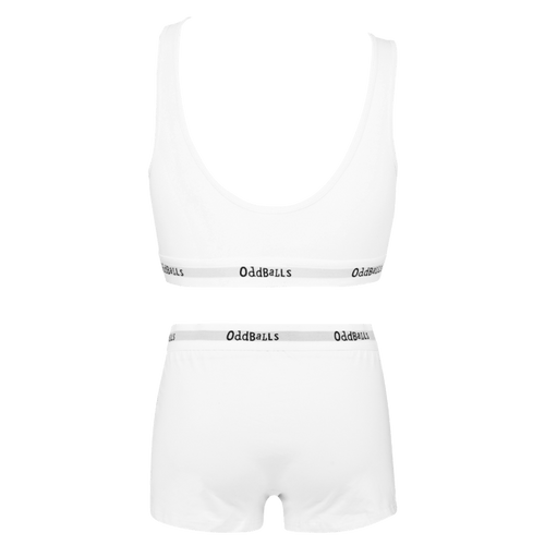 Classic White Bundle - Womens Bralette & Boxers Matching Set