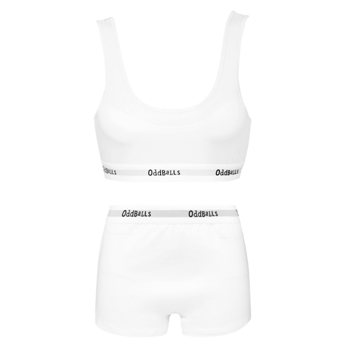 Classic White Bundle - Womens Bralette & Boxers Matching Set