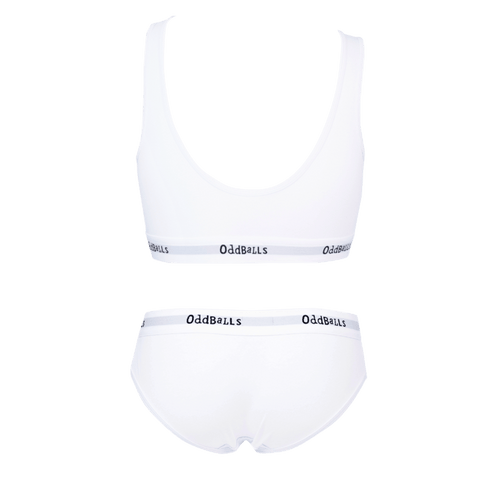 Classic White Bundle - Womens Bralette & Briefs Matching Set