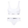 Classic White Bundle - Womens Bralette & Briefs Matching Set front