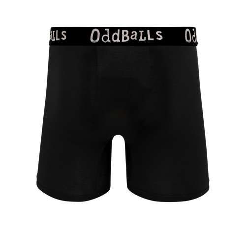 Classic Black - Mens Bamboo Boxer Shorts