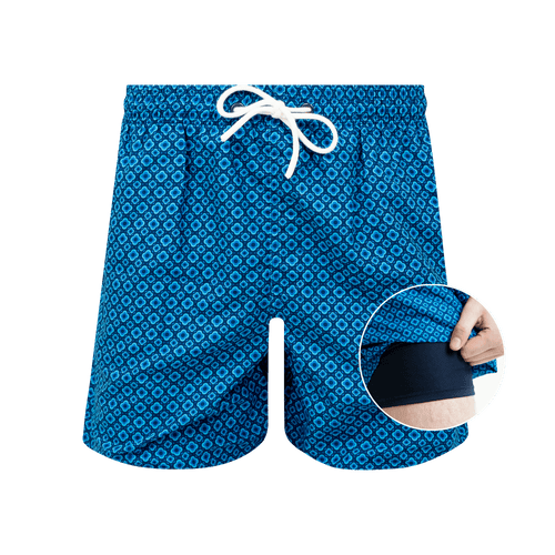 Classic Navy - Men's Compression Swim Shorts