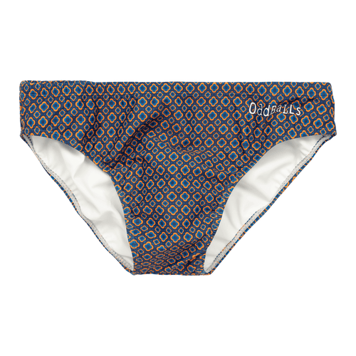 Classic Orange/Navy - Swimming Briefs
