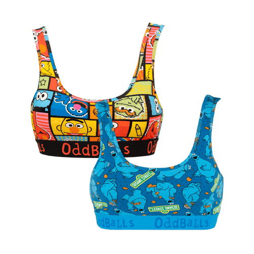 Sesame Street Bundle - Ladies Bralette 2 Pack Bundle