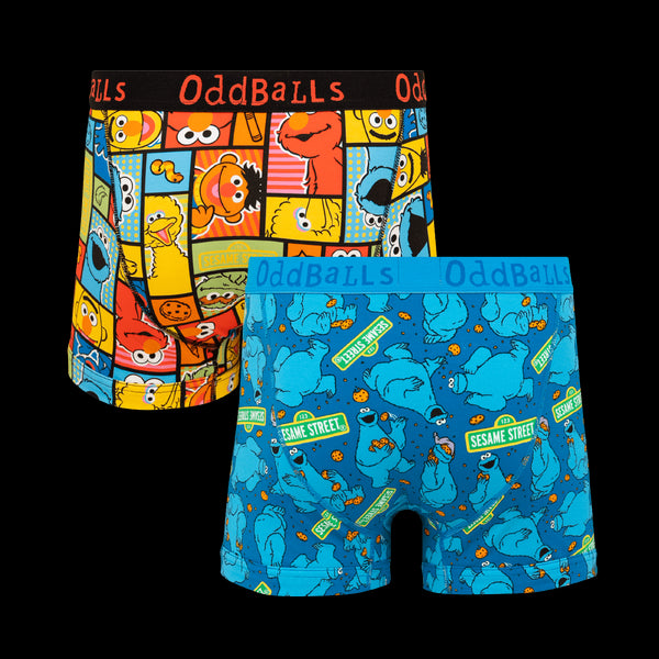 Sesame Street Bundle - Mens Boxer Shorts 2 Pack
