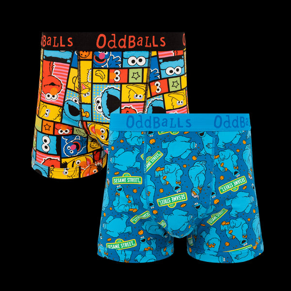 Sesame Street Bundle - Mens Boxer Shorts 2 Pack