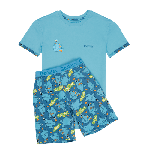 Cookie Monster - Kids Short Pyjamas Set (T-Shirt & Shorts)