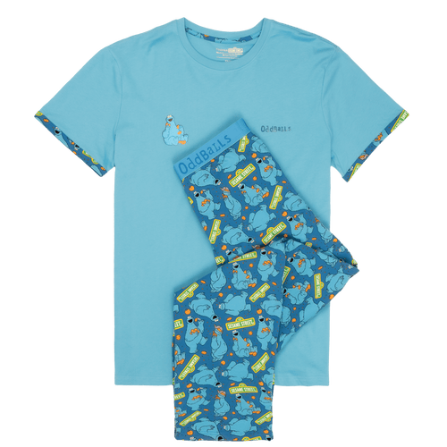 Cookie Monster - Men's Long Pyjamas Set (T-Shirt & Trousers)