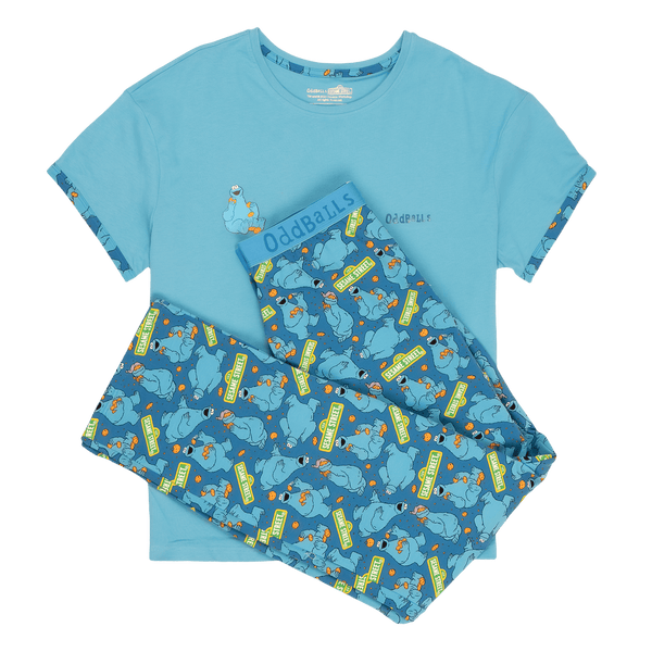 Cookie Monster - Women's Long Pyjamas Set (T-Shirt & Trousers)
