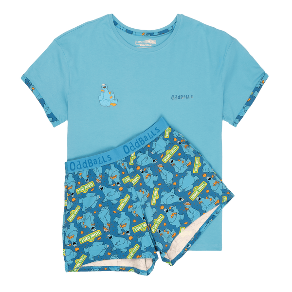Cookie Monster - Women's Short Pyjamas Set (T-Shirt & Shorts)