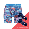 Women's Patterned Bamboo Boxer Shorts Subscription - Monthly (Free Socks + Free Delivery!)
