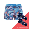 Women's Patterned Cotton Boxer Shorts Subscription - 6 Months Prepaid (Free Socks + Free Delivery!)