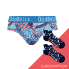 Women's Patterned Brief Knickers Subscription - Monthly (Free Socks + Free Delivery!)