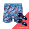 Men's Patterned Cotton Boxer Shorts Subscription - Monthly Underwear (Free Socks + Free Delivery!)