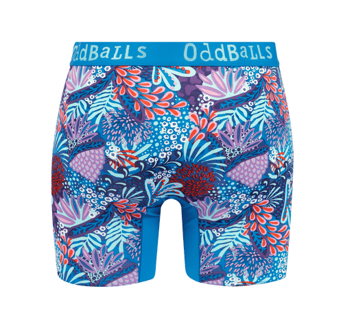 Coral - Ladies Bamboo Boxer Shorts