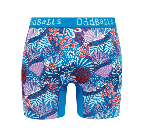 Coral - Ladies Bamboo Boxer Shorts