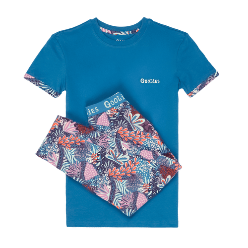 Coral - Kids Long Pyjamas Set (T-Shirt & Trousers)