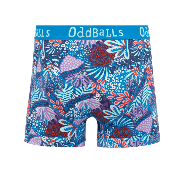 Coral - Mens Cotton Boxer Shorts