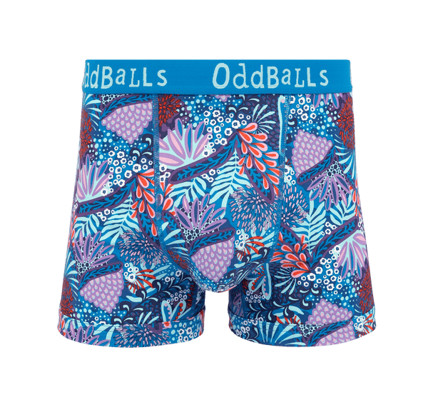 Coral - Mens Cotton Boxer Shorts