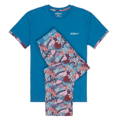 Coral - Men's Long Pyjamas Set (T-Shirt & Trousers)