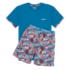 Coral - Men's Short Pyjamas Set (T-Shirt & Shorts)