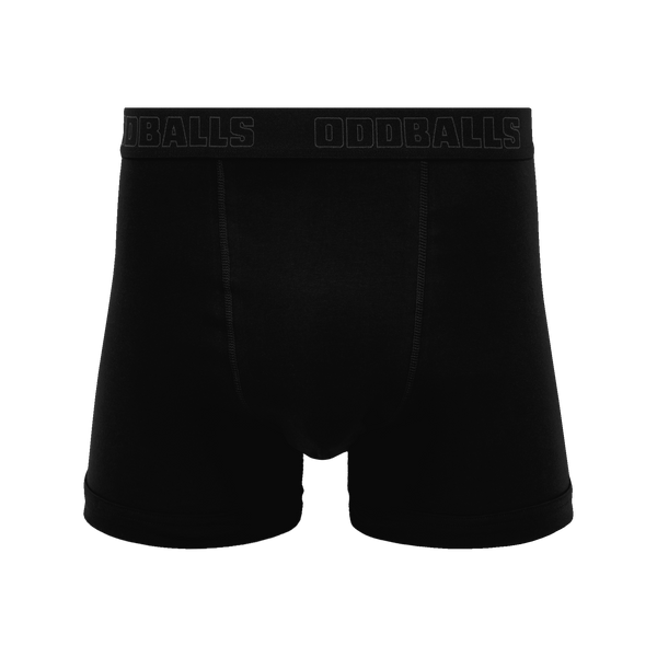 Core Black Bundle - Mens Boxer Shorts 4 Pack