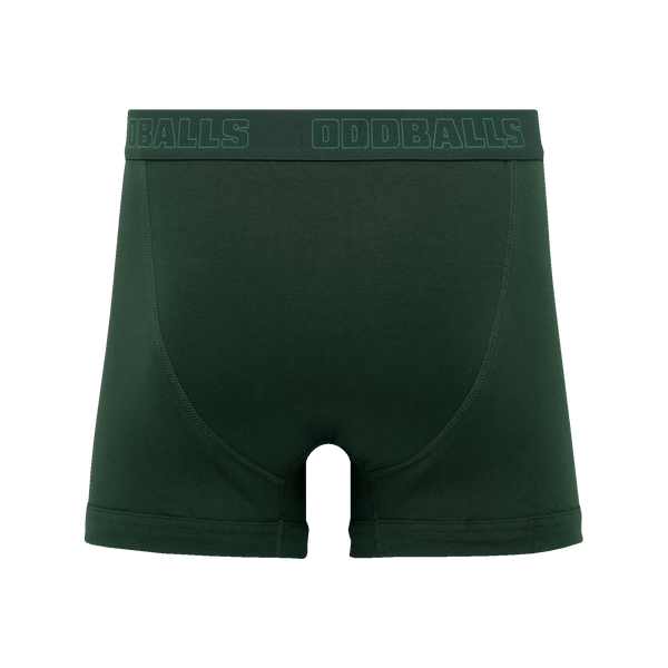 Core Green Bundle - Mens Boxer Shorts 4 Pack