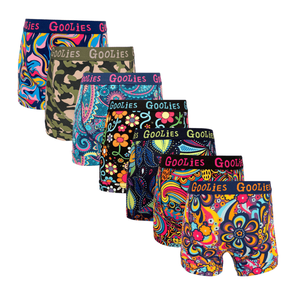 Cosy Club Bundle - Kids Cotton Boxer Shorts 7 Pack back