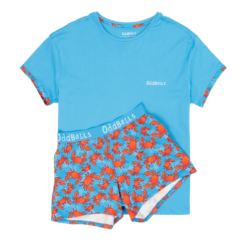 Crabs - Women's Short Pyjamas Set (T-Shirt & Shorts)