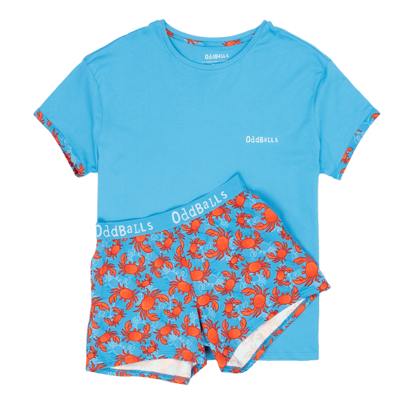 Crabs - Women's Short Pyjamas Set (T-Shirt & Shorts)