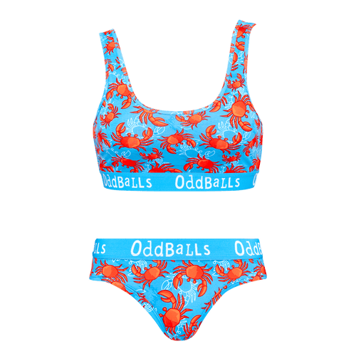 Crabs Bundle - Womens Bralette & Briefs Matching Set