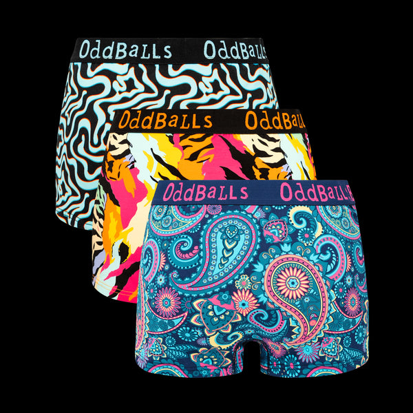 Cheeky Champs Bundle - Ladies Boxer Shorts 3 Pack Bundle