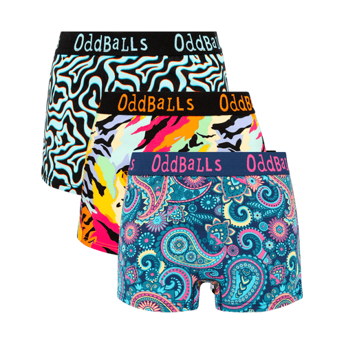 Cheeky Champs Bundle - Ladies Boxer Shorts 3 Pack Bundle