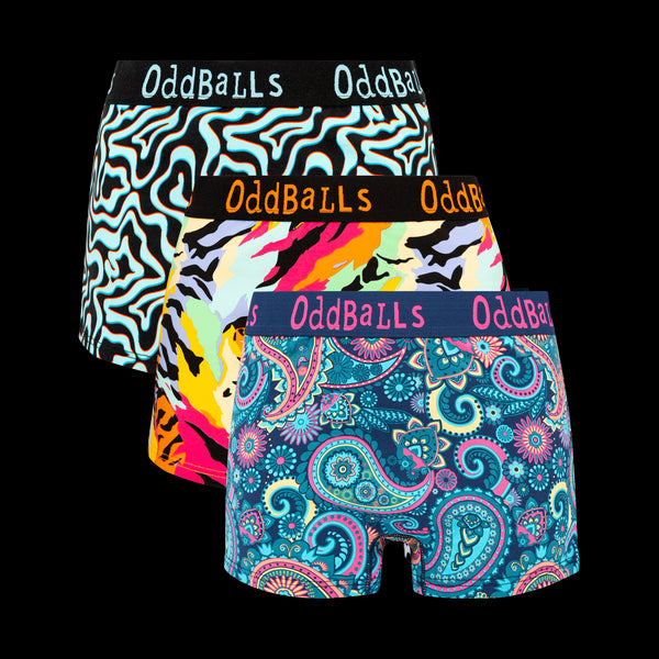 Cheeky Champs Bundle - Ladies Boxer Shorts 3 Pack Bundle