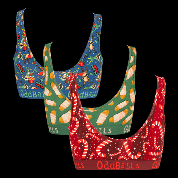 Christmas Bundle - Ladies Bralette 3 Pack
