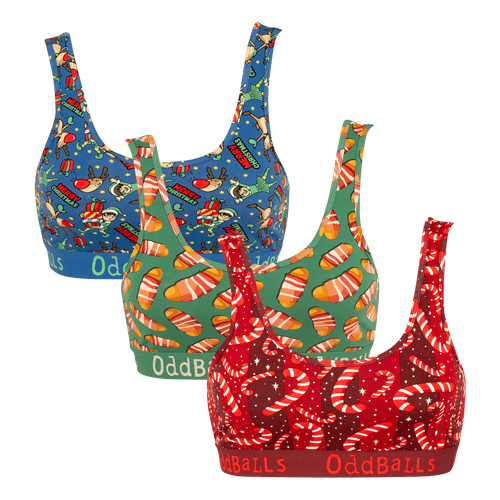 Christmas Bundle - Ladies Bralette 3 Pack